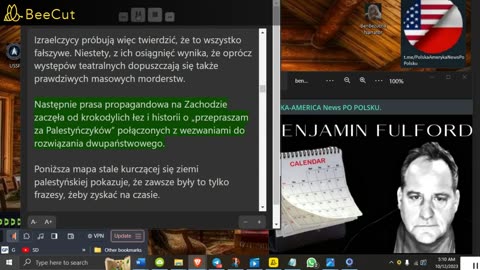 BENJAMIN FULFORD 10.12.23 Kult masowe ofiary Żydów i Palestyńczyków jako katastrofalną próbę ...