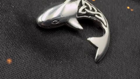 Celtic Shark Sterling Silver Pendant – Fierce Elegance