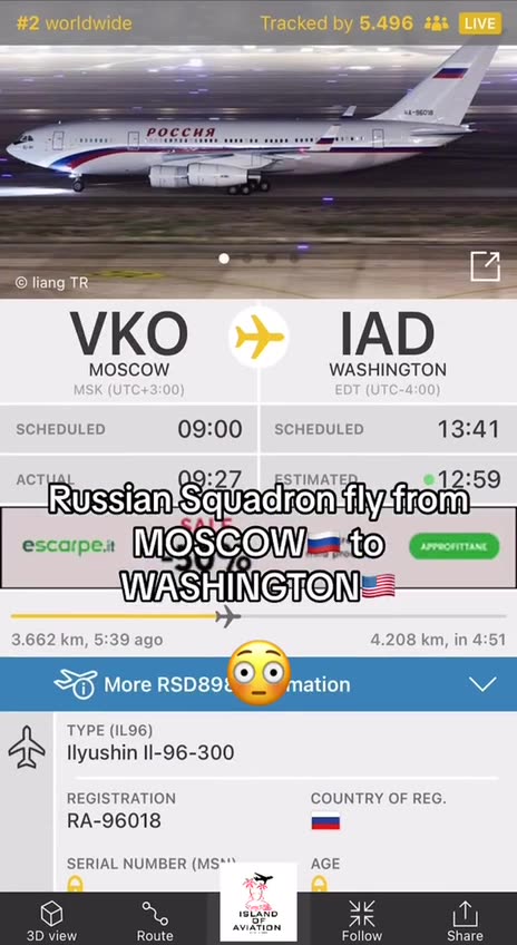 Ruská vládní delegace míří do Washingtonu