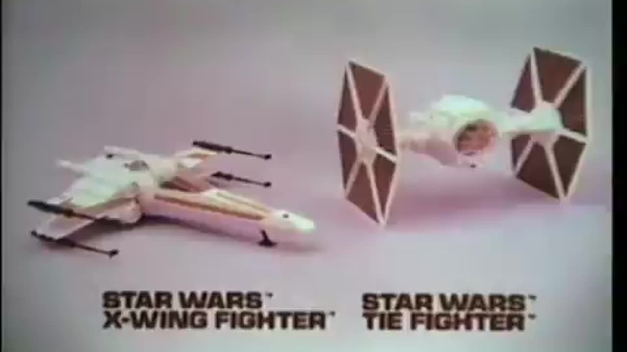 Star Wars 1977 TV Vintage Toy Commercial - Kenner X-Wing Fighter & TIE Fighter