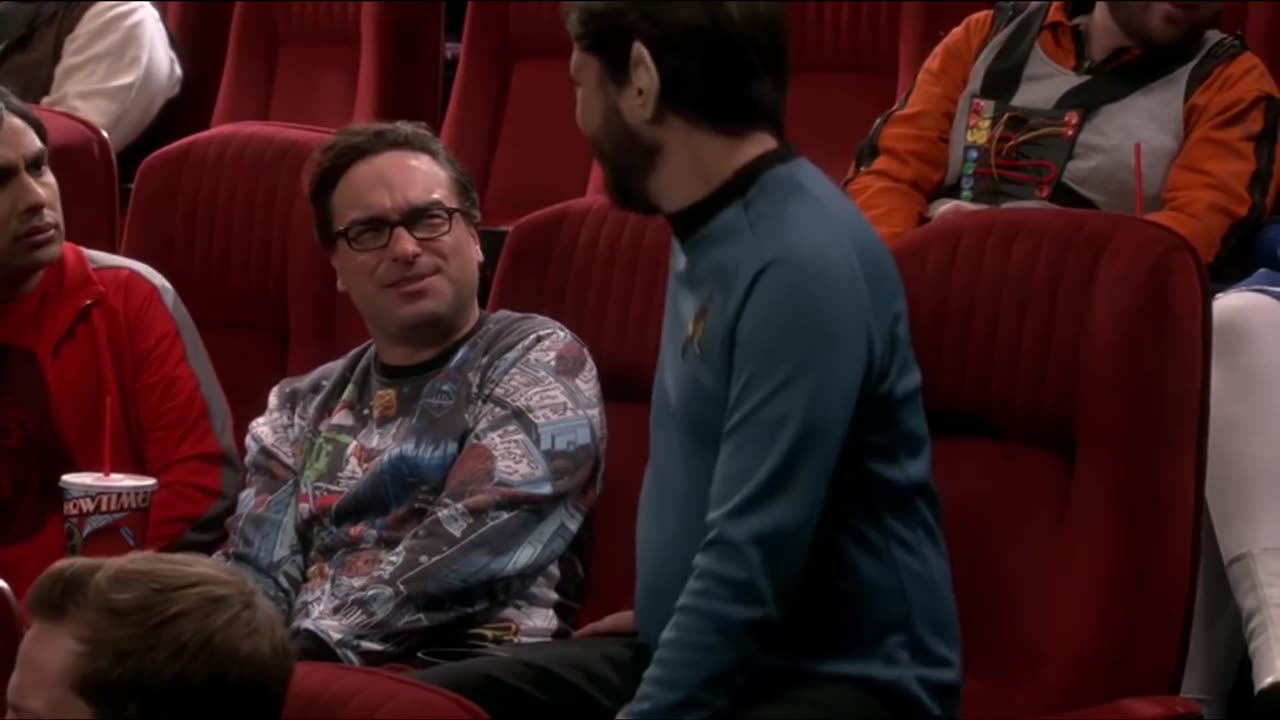 The Big Bang Theory episode 9-11 excerpt - Big Bang Theory does Star Trek with Star Wars