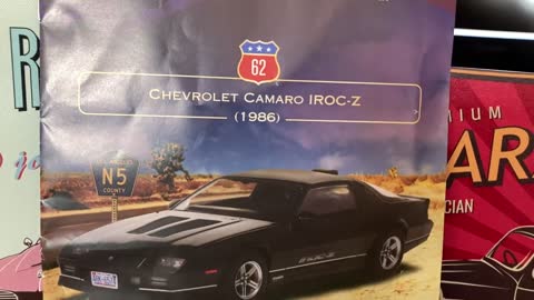 Chevrolet Camaro Iroc-Z 1986, escala 143; fascículo 62, American Cars de Planeta de Agostini