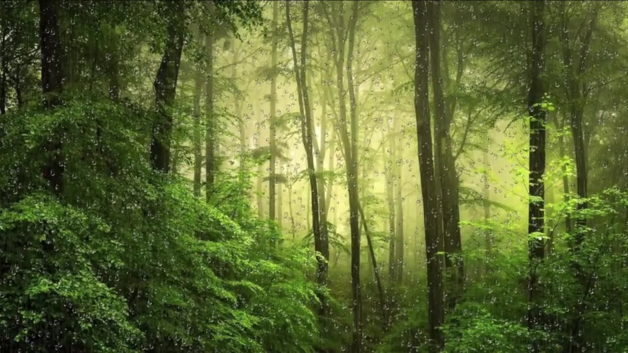 Rain in the forest - 15 minutes - no music