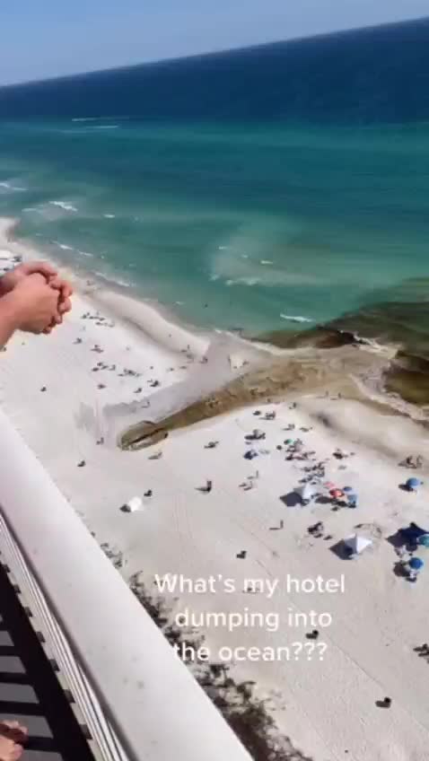 What is this hotel dumping to ocean