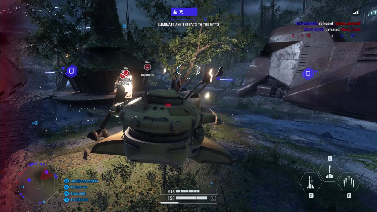 SWBF2: Galactic Assault Kashyyyk Separatist (Attacking) Gameplay