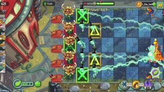 Plants vs Zombies 2 Far Future - Day 9