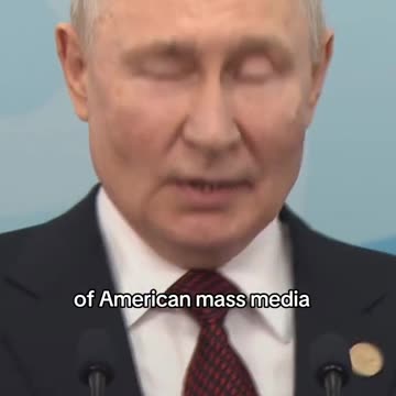 Putin agrees with Donald Trump about American media
