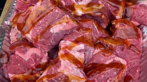 Burnt ends for the Bills 🥩 #tailgateszn #burntends #grilling