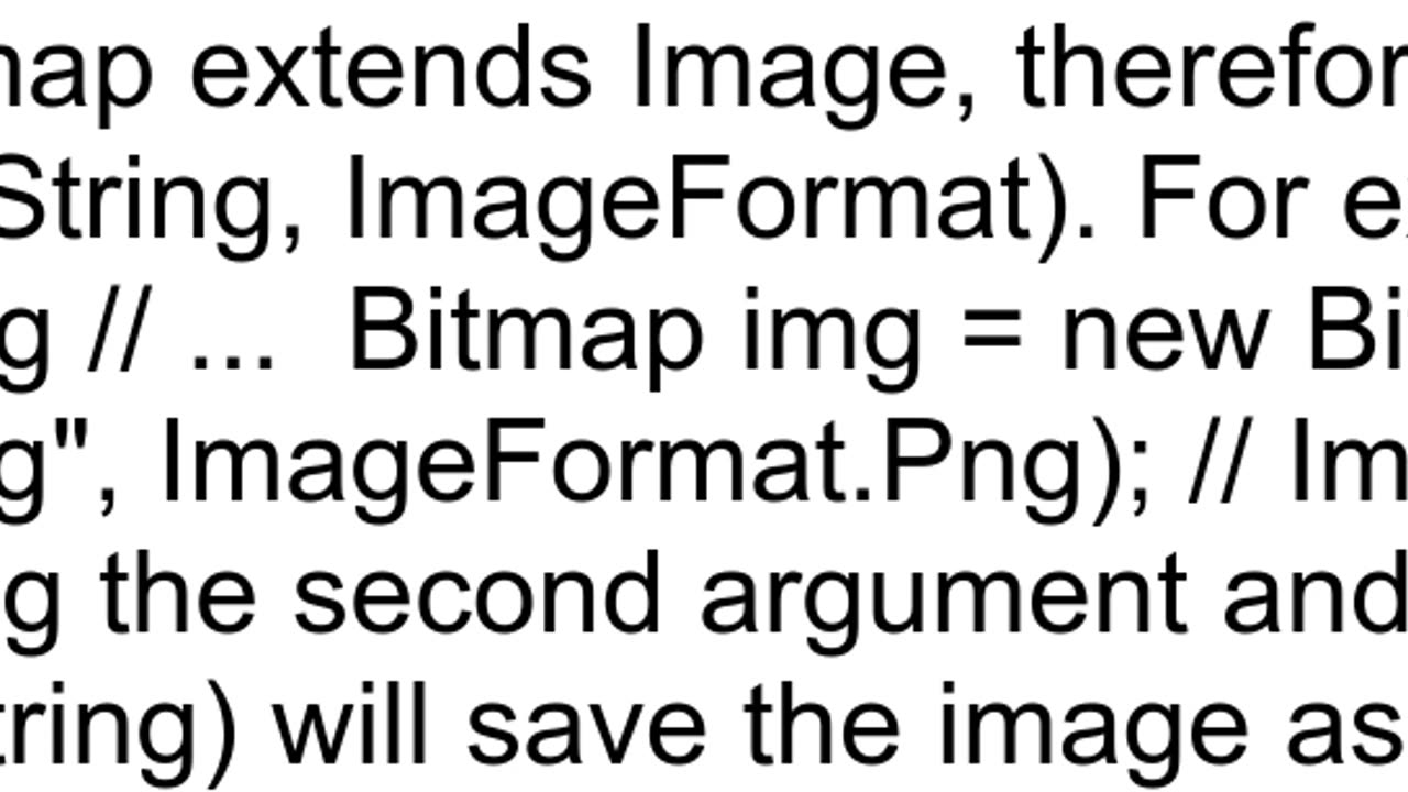 Can bitmap object be save as PNG or JPEG file format