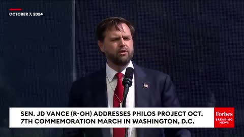 JD Vance Shares Blunt Message To Anti-Israel Protesters During Remarks At Oct. 7th Remembrance Event