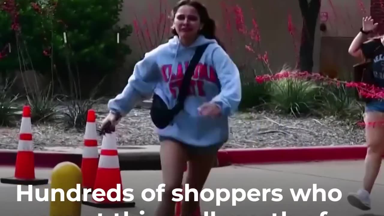 Texas mall mass shooting caught in camera