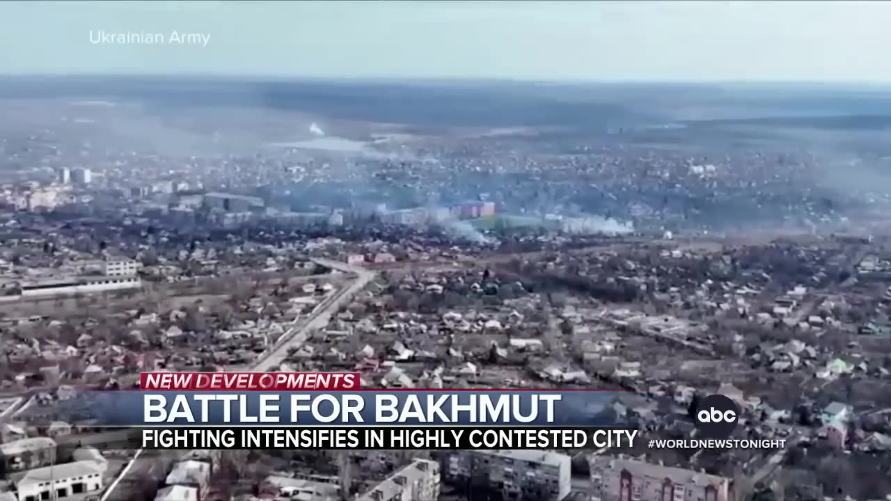 Battle in Ukraine for Bakhmut intensifies