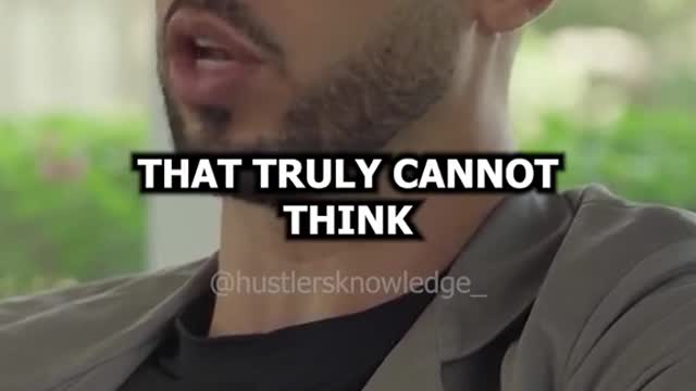 ANDREW TATE EXPLAINING HOW SOME PEOPLE CANNOT THINK FOR THEMSELVES ***MUST WATCH***