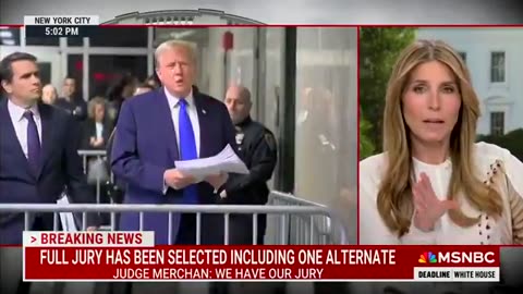 MSNBC's Nicolle Wallace Dumps Out as Trump speaks after court