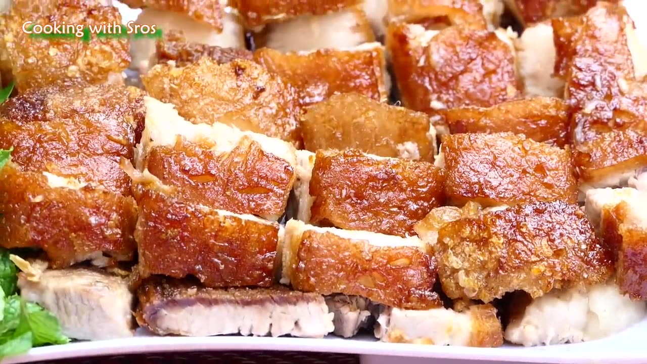 Yummy Crispy Pork Frying Recipe - Crispy Pork Cooking