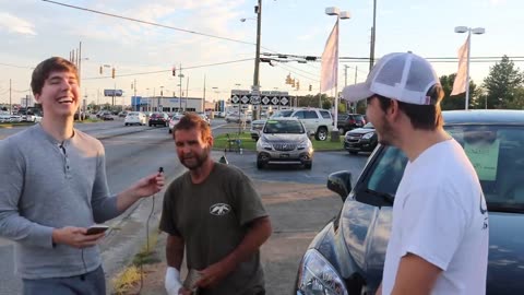 .Giving Homeless People $1,000 (Not Clickbait)