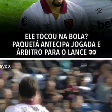 The referee took the ball away from Lucas Paqueta