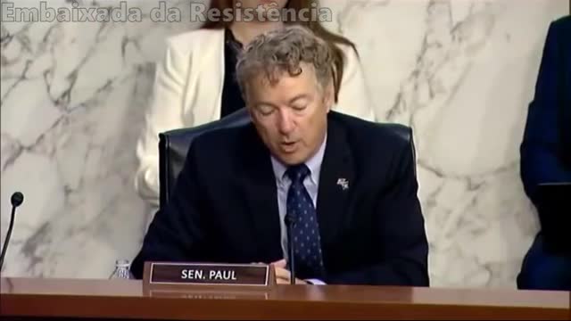 Senador Rand Paul Interroga Alarmista Governamental Defensor de Vassassinas COVID