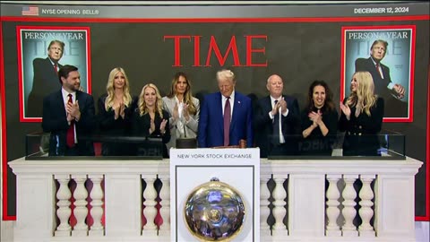 12/12/24 President Donald Trump rings the opening bell at the New York Stock Exchange NYSE