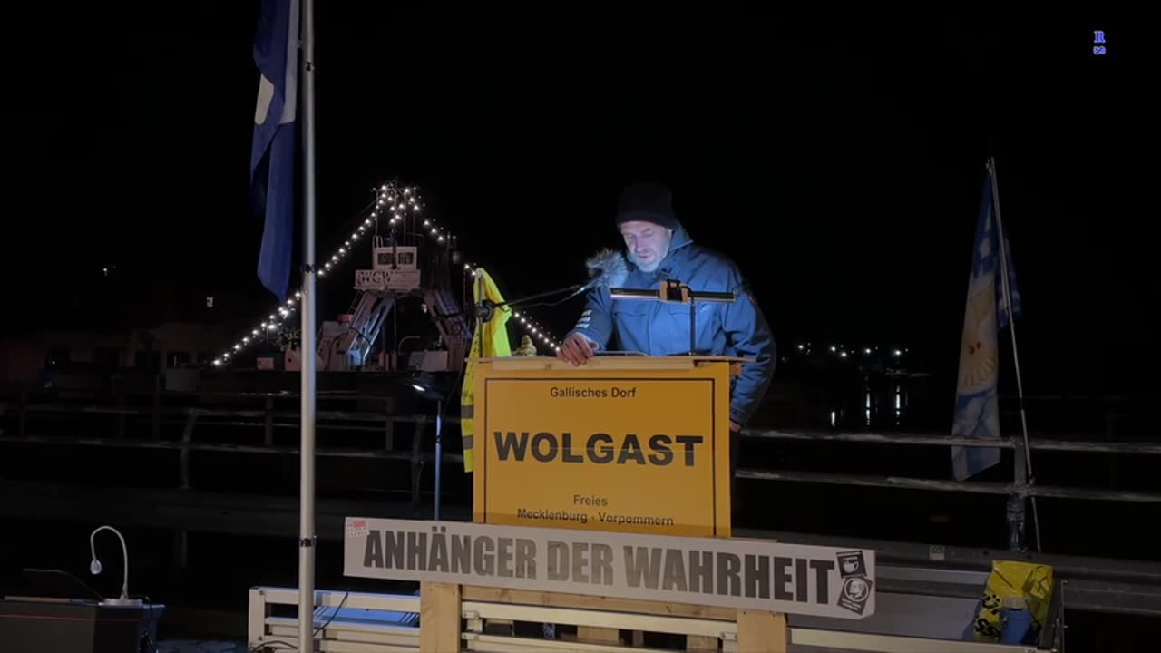 Wolgast - Steafan - Redebeitrag und Eröffnung der heutige Kundgebung 28-02-2023