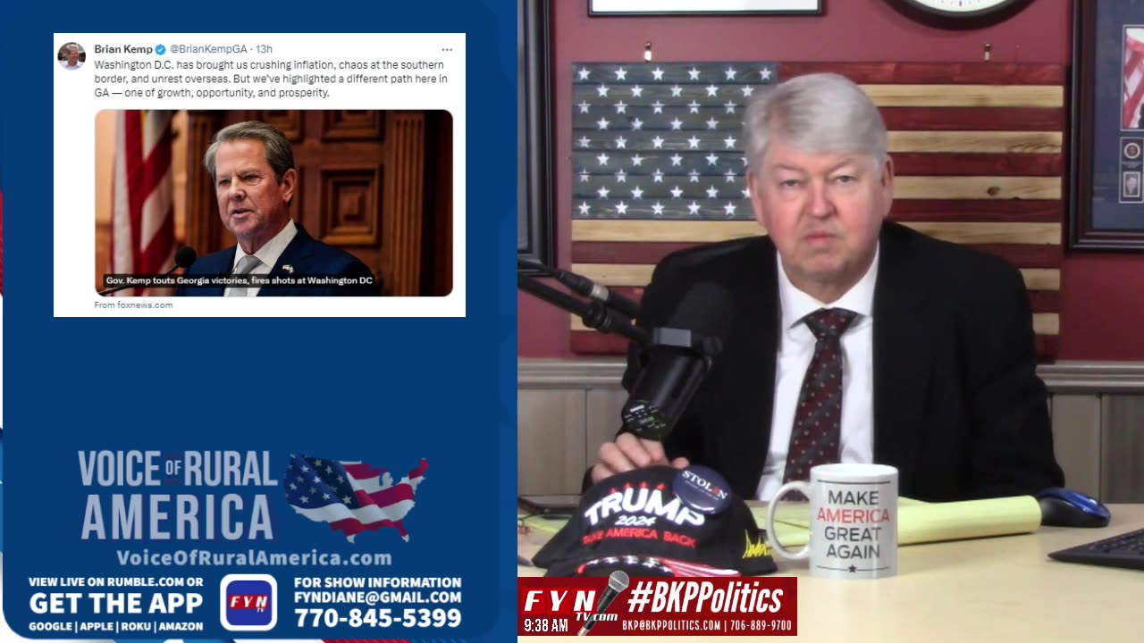 LIVESTREAM - Tuesday 1/23 8:00am ET - Voice of Rural America with BKP