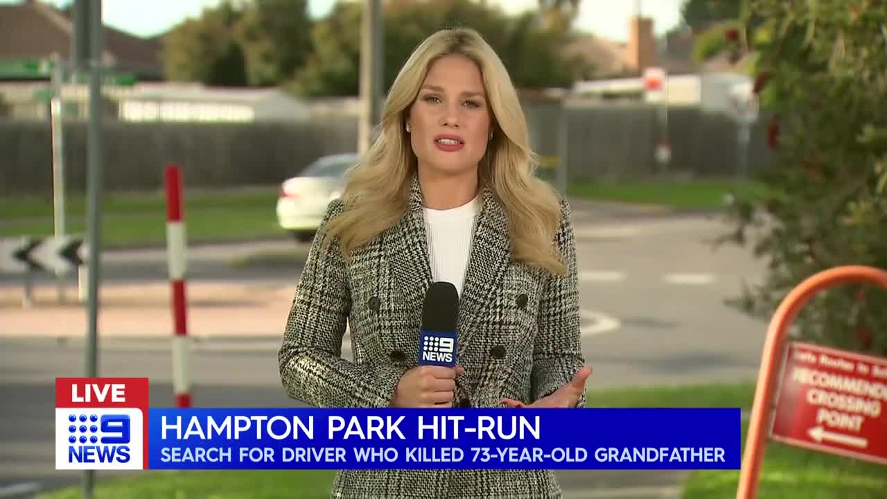 Man killed in hit-run outside Melbourne primary school | 9 News Australia