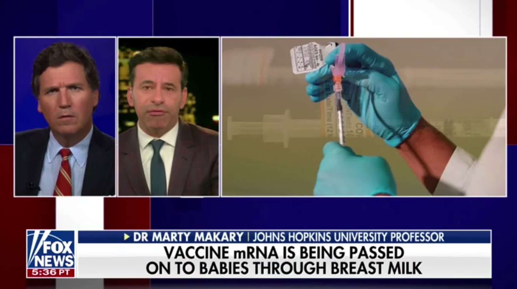 Dr. Marty Makary weighs in after mRNA from COVID vaccines was detected in breast milkDr. Marty Makary weighs in after mRNA from COVID vaccines was detected in breast milk