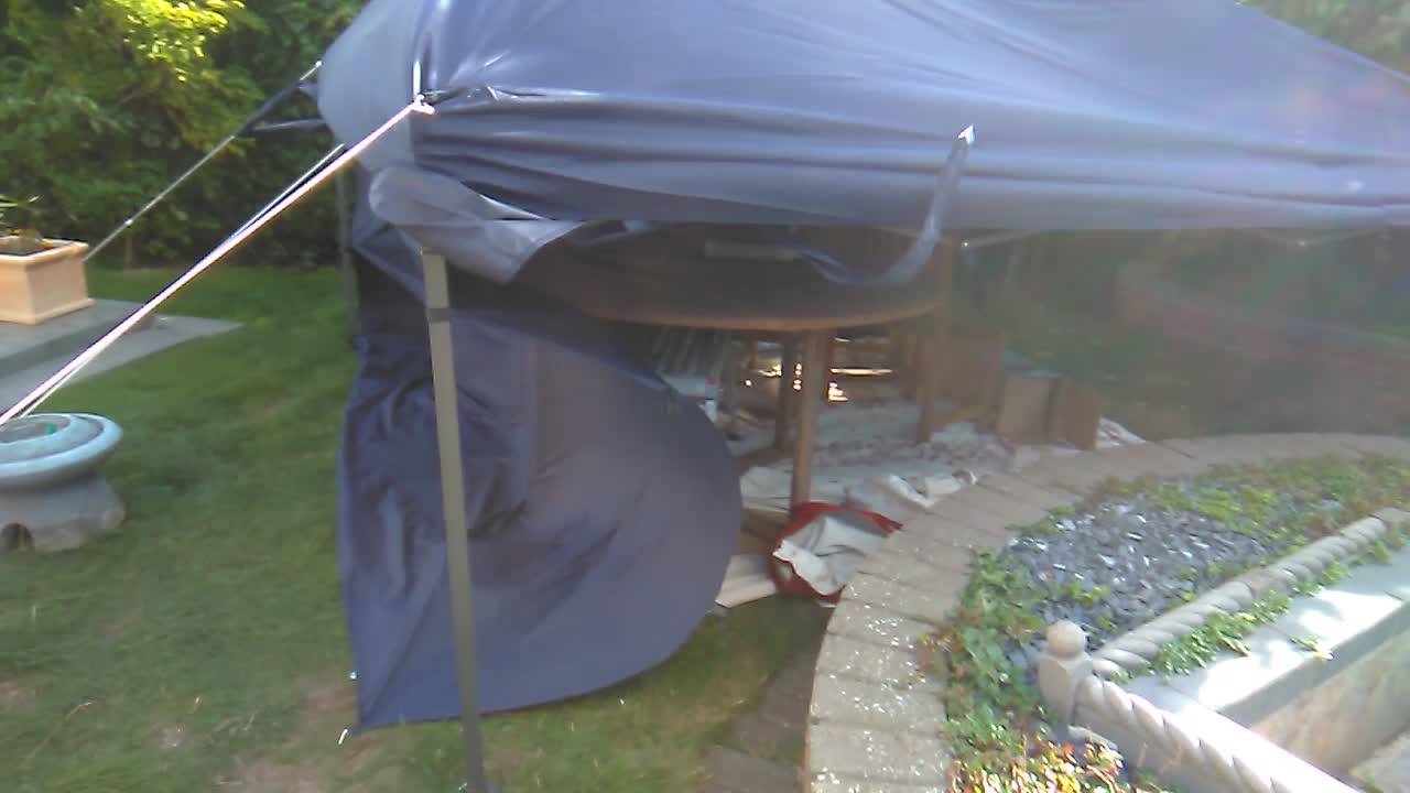 Windy gazebo