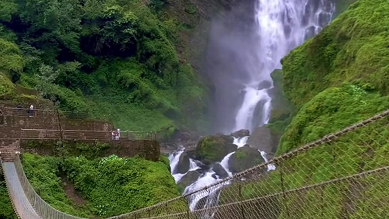 Waterfall in Nepal #Nature