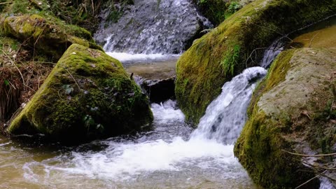 water fall in rocks