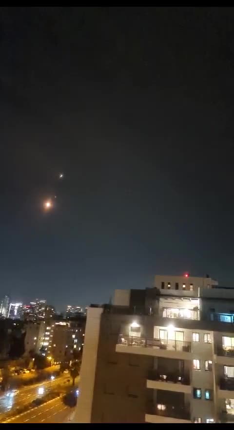 Interception over Tel Aviv