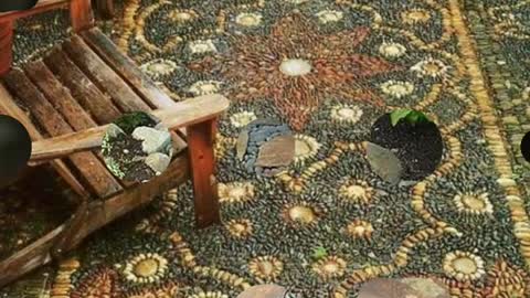 most beautiful new backyard walkway stone craft ideas