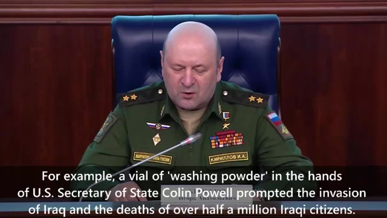 Igor Kirillov International assessment of the use of toxic chemicals in the conduct of hostilities