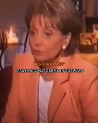 government is deliberately spaying cold germs in subways