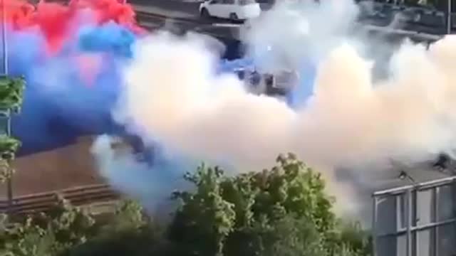 Akce na podporu Ruska v Bělehradu