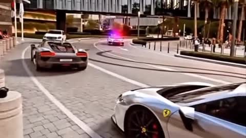 Lamborgini changes its colour to save from the cops😱