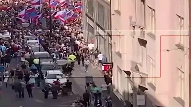 More Than 70,000 People Are Protesting In Prague, Czech Republic