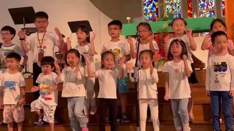 Children singing