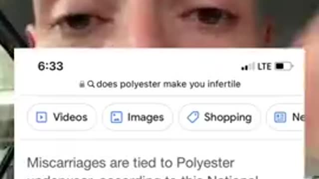 Polyester is a contraceptive. The war against fertility