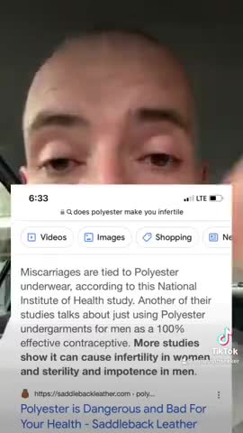 Polyester is a contraceptive. The war against fertility