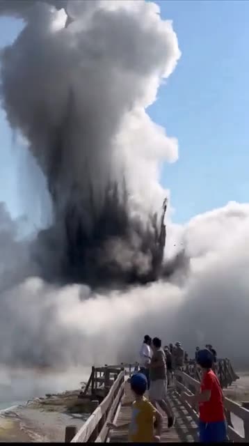 Unusually large eruption just happened at Yellowstone National Park