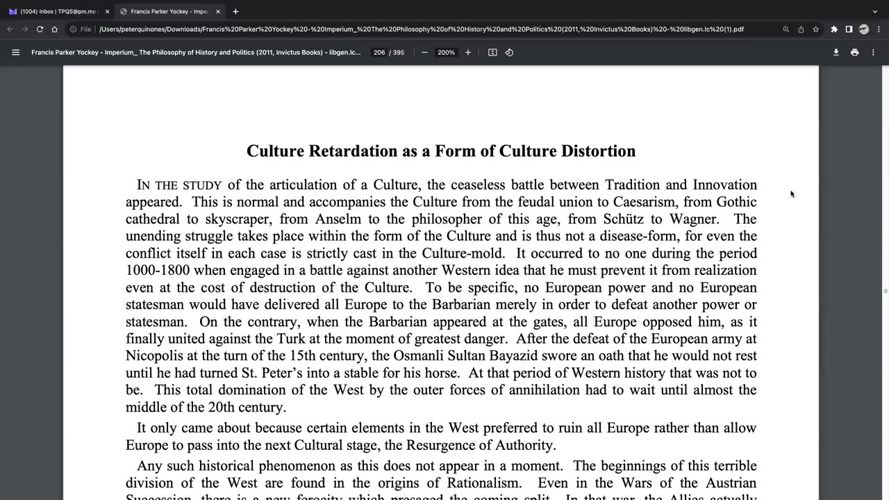 Episode 983: Yockey's 'Culture Distortion' and 'Culture Retardation' w/ Paul Fahrenheidt