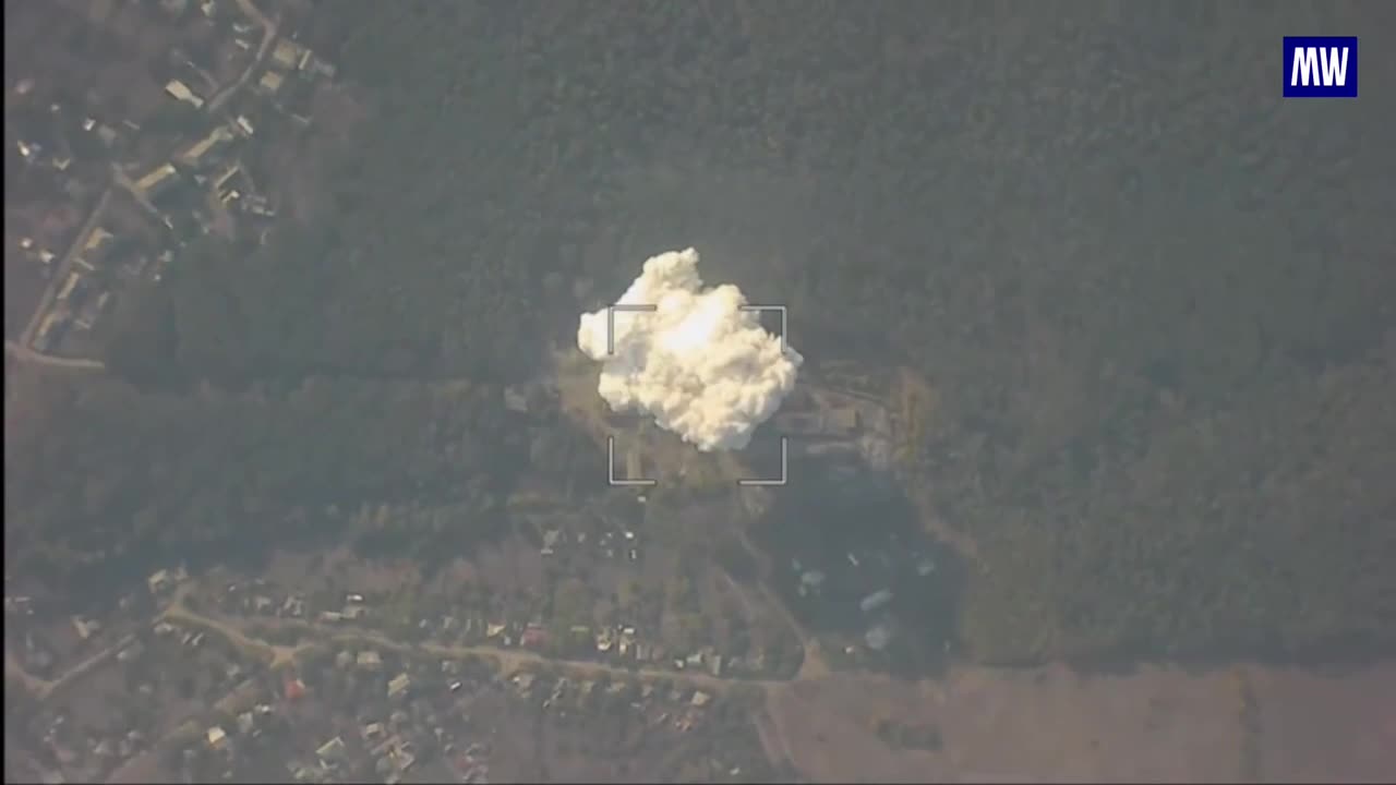 Here is the footage of an air strike carried out by a tactical aviation aircraft crew