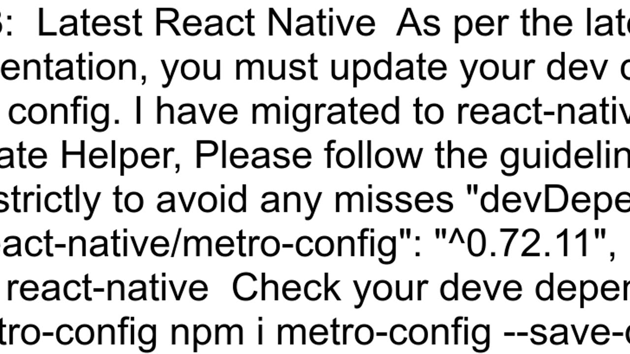 Error While run reactnative runios Error Cannot find module 39metroconfig39