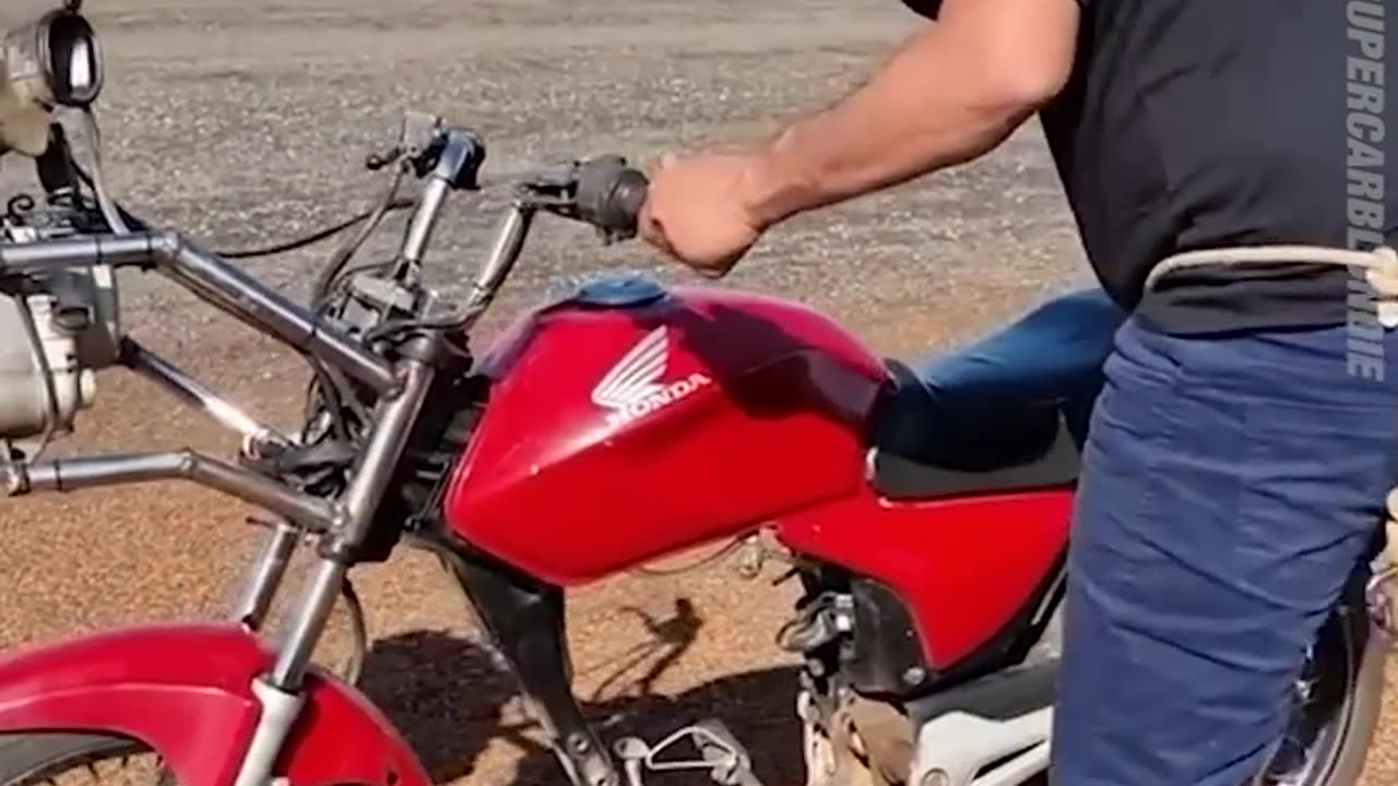 CRAZY MOTORCYCLE With propeller %% watch Till the