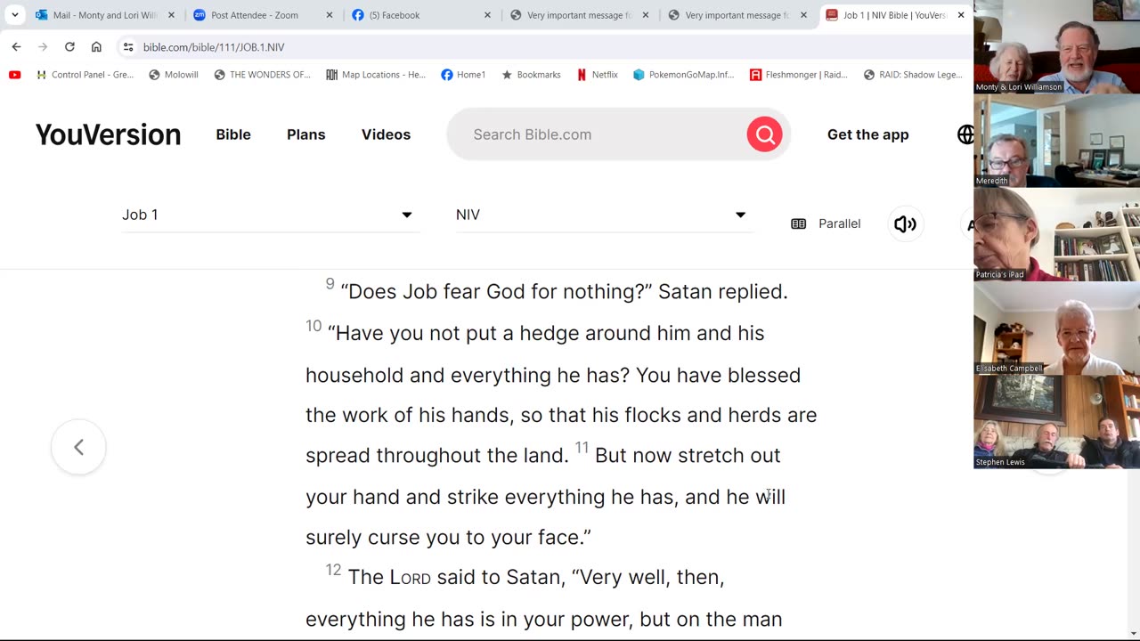 Zoom Prayer and Share Meeting - Jan.31/2024