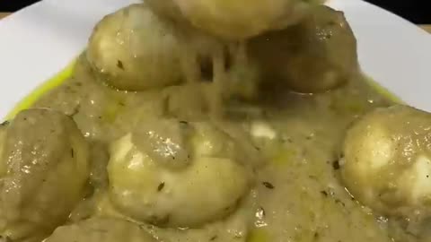 ASMR Cooking White Egg Korma #shorts #cooking #food #indianasmrworld #recipe #asmr