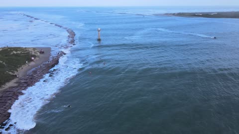 South Padre ship channel and jetties TS Delta