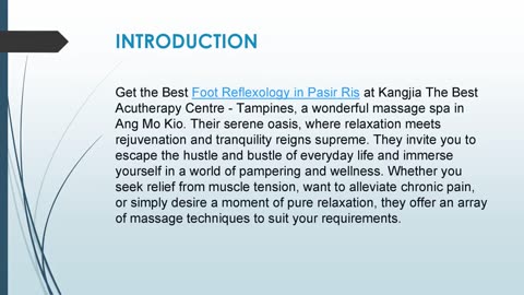 Get the Best Foot Reflexology in Pasir Ris