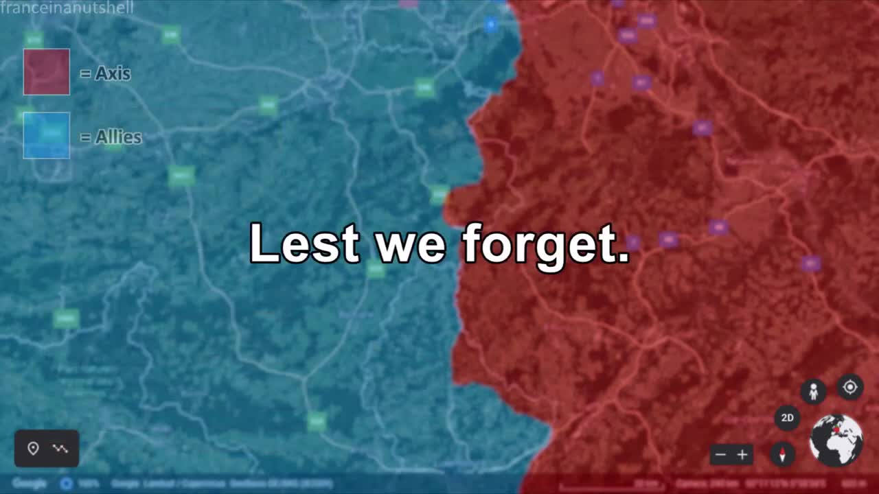 Battle of the Bulge in 30 seconds using Google Earth